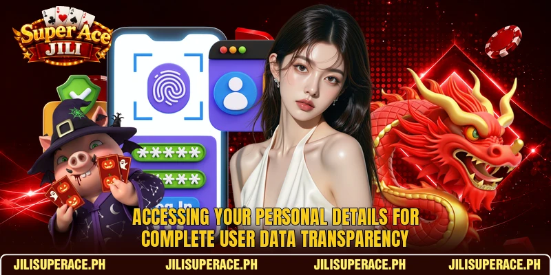 Accessing your personal details for complete user data transparency Accessing your personal details for complete user data transparency
