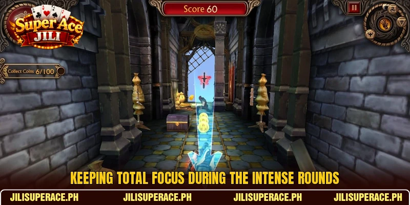 Keeping total focus during the intense rounds Keeping total focus during the intense rounds