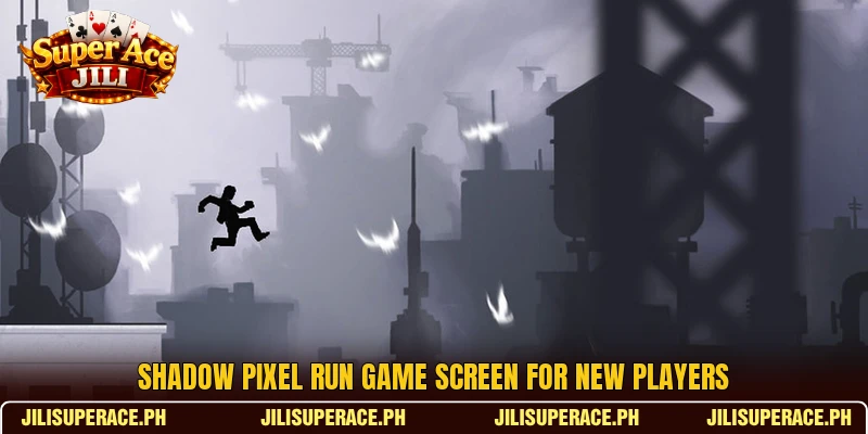 Shadow pixel run game screen for new players Shadow pixel run game screen for new players